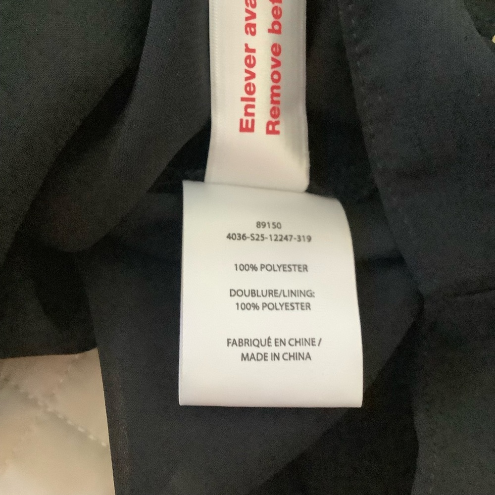 LAURA:  Black & Gold Sheer Blouse with Ruffle Detail (NWOT) - Picture 5 of 5